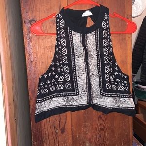OPEN BACK CROP TOP